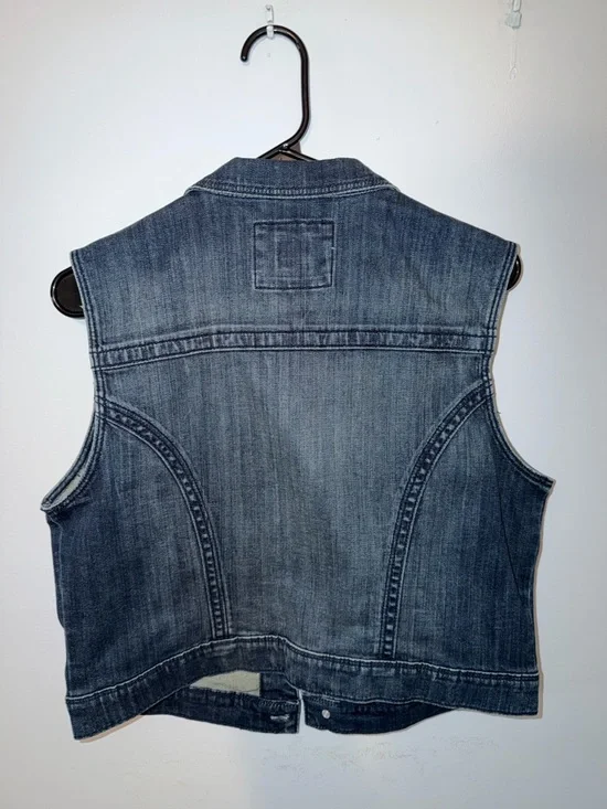 LC Lauren Conrad Indigo Denim Vest - Picture 3 of 3